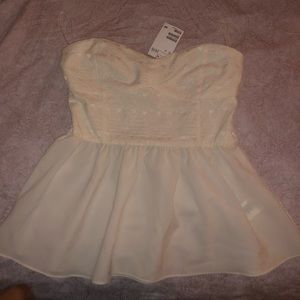 COPY - White Strapless Blouse